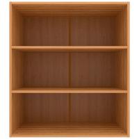 Armário Aéreo Bartira Cristal MDP 15mm com 2 Portas e 2 Prateleiras - 80cm de largura - 3