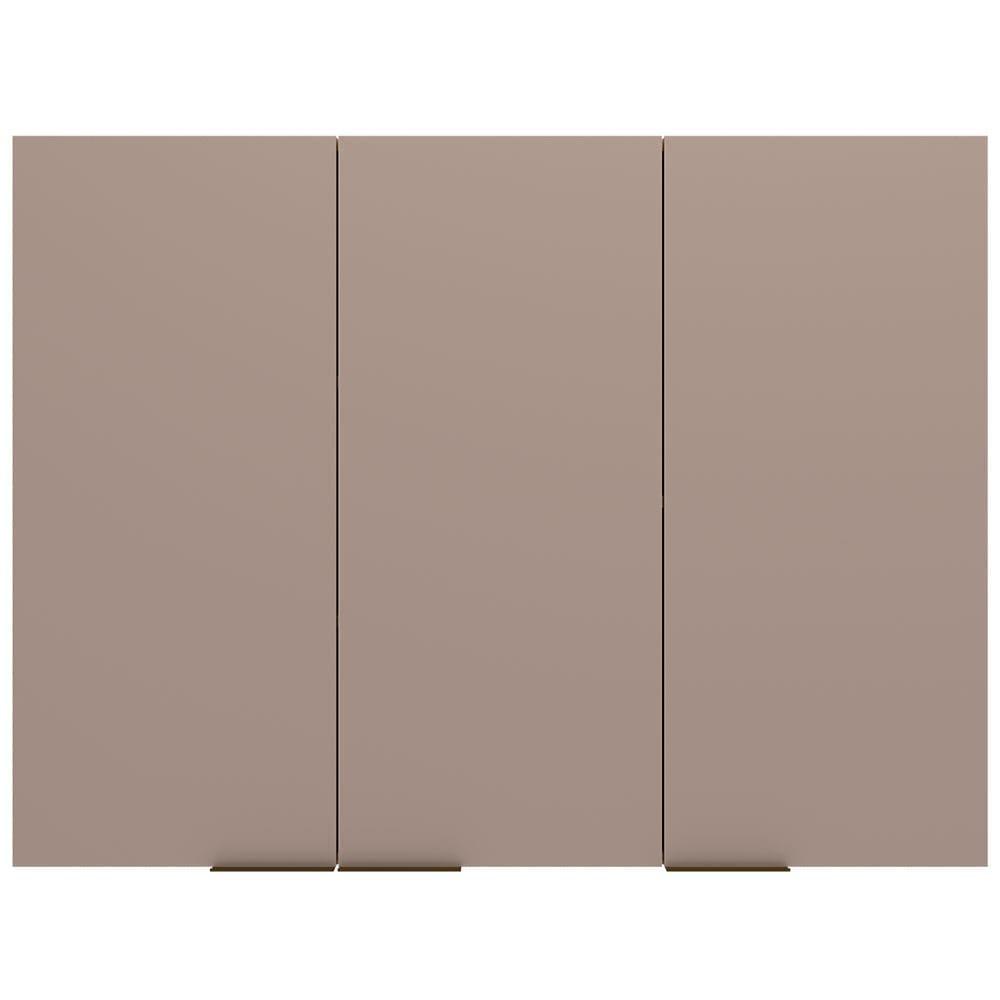 Armário Aéreo Bartira Cristal MDP 15mm com 3 Portas e 3 Prateleiras - 120cm de largura - 1