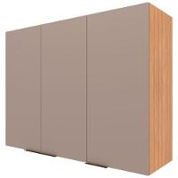 Armário Aéreo Bartira Cristal MDP 15mm com 3 Portas e 3 Prateleiras - 120cm de largura - 2