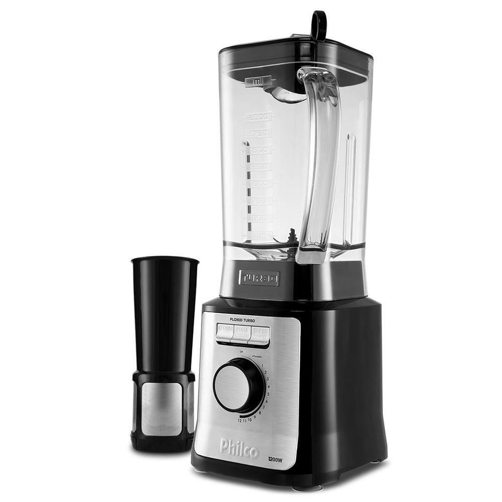 Liquidificador Philco Easy Smart Turbo PLQ1600P Preto/Inox 1200W com 12 Velocidades - 2