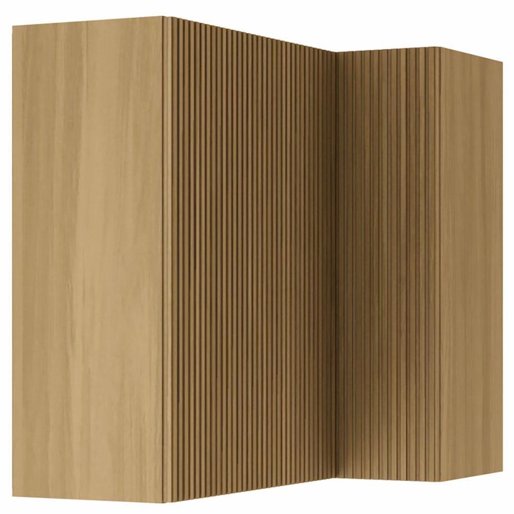 Armário Aéreo de Canto Nesher Rainha em MDF 15mm com 2 Portas e 1 Prateleira - 92cm de largura - 1