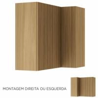 Armário Aéreo de Canto Nesher Rainha em MDF 15mm com 2 Portas e 1 Prateleira - 92cm de largura - 2