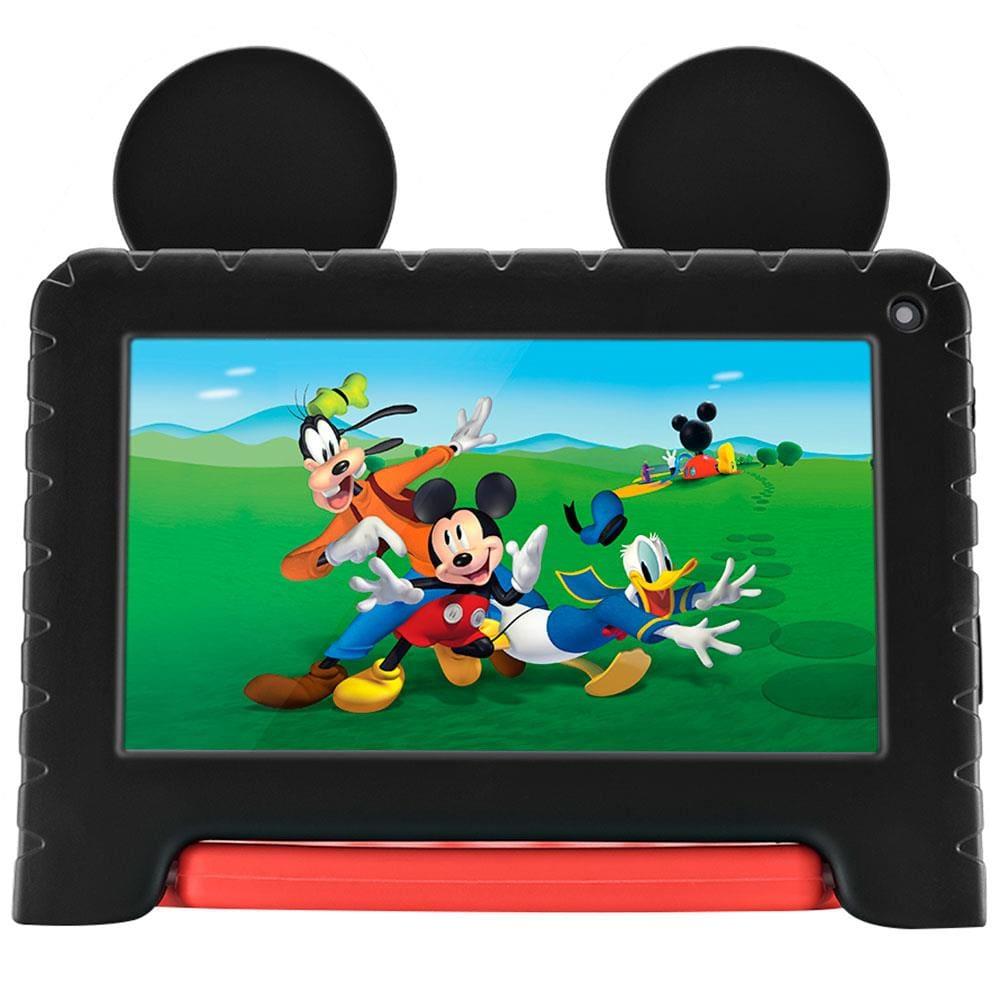 Tablet Infantil Multi Mickey NB413 7” Android 13 Quad-Core 64GB Preto/Vermelho - 1