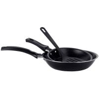 Conjunto de Frigideiras Multiflon Essencial com Revestimento Antiaderente Preta - 2 Peças - 1