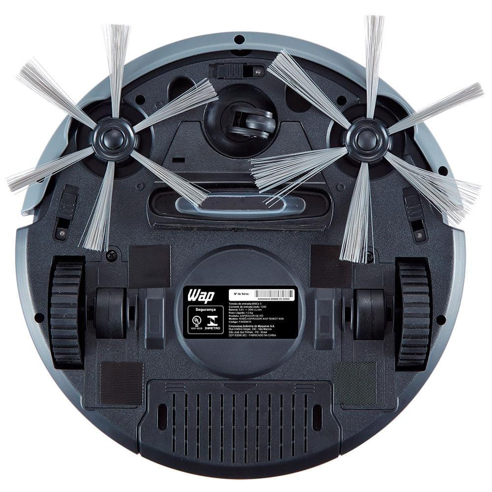 Aspirador de Pó Robô Wap Robot W95 Recarregável com Mop de Microfibra 250ml - Bivolt - 7