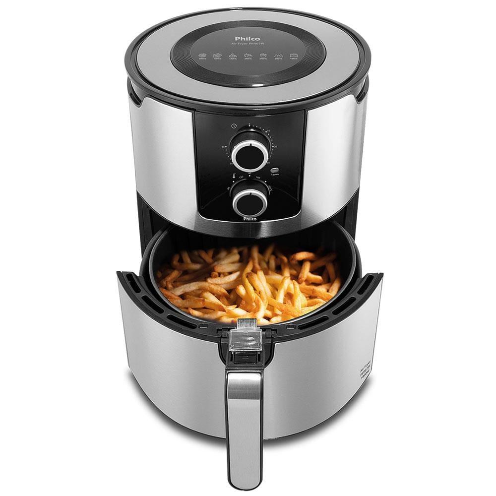 Fritadeira Elétrica Sem Óleo Air Fryer Philco PFR67PI 6L – Inox/Preta - 4