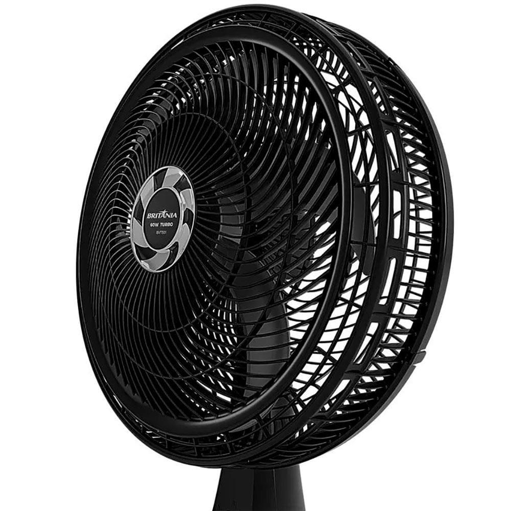 Ventilador Britânia BVT301 para Mesa ou Parede 60W 3 Velocidades 6 Pás - Preto - 5
