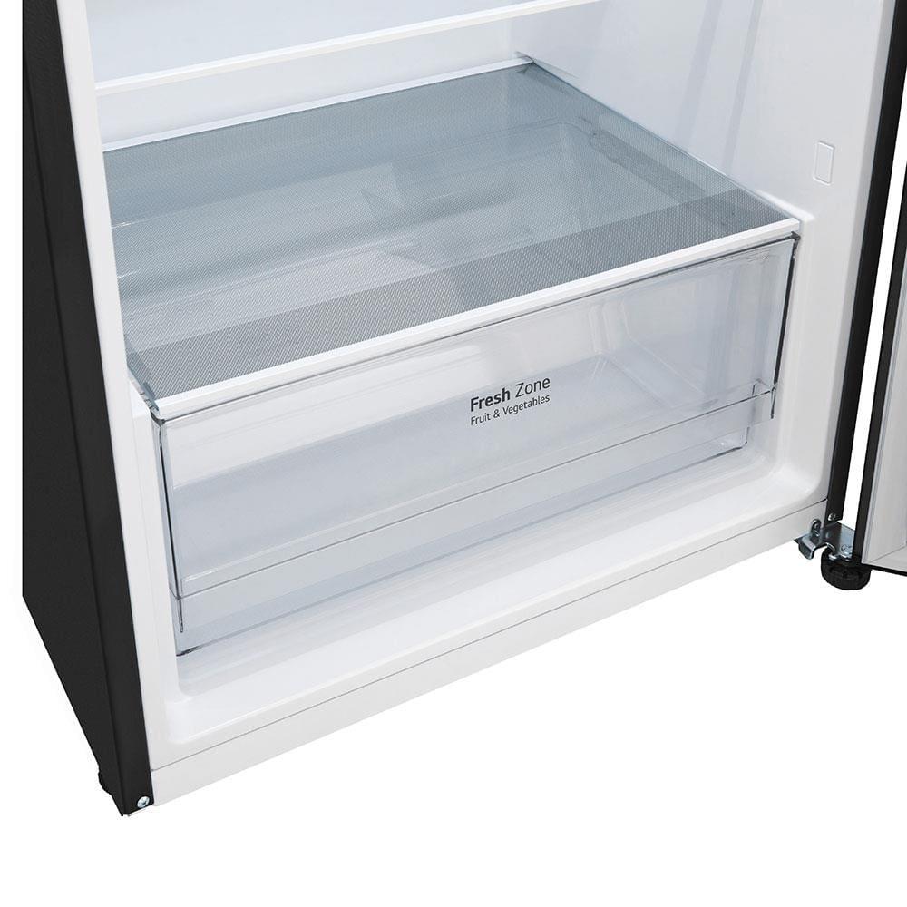 Geladeira LG Frost Free Preta GN-B392PXGB Duplex com Tecnologia Inverter Top Freezer - 395 litros - 6