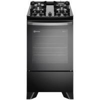 Fogão Electrolux 4 bocas Efficient FE4GP com Mesa de Vidro, PerfectCook, VaporBake e Acendimento Automático Bivolt – Preto - 1