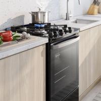 Fogão Electrolux 4 bocas Efficient FE4GP com Mesa de Vidro, PerfectCook, VaporBake e Acendimento Automático Bivolt – Preto - 5