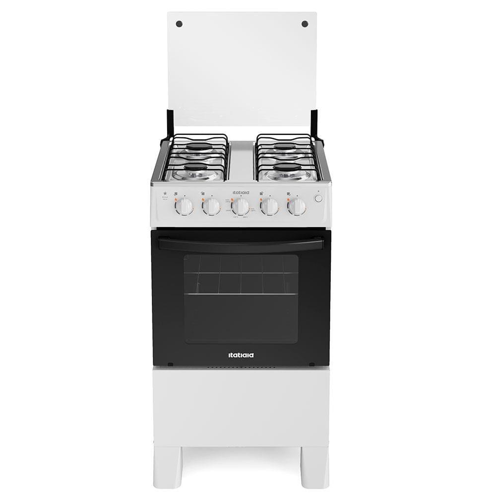 Fogão Itatiaia 4 Bocas Star New Com Mesa em Inox e Acendimento Automático - Branco - 2