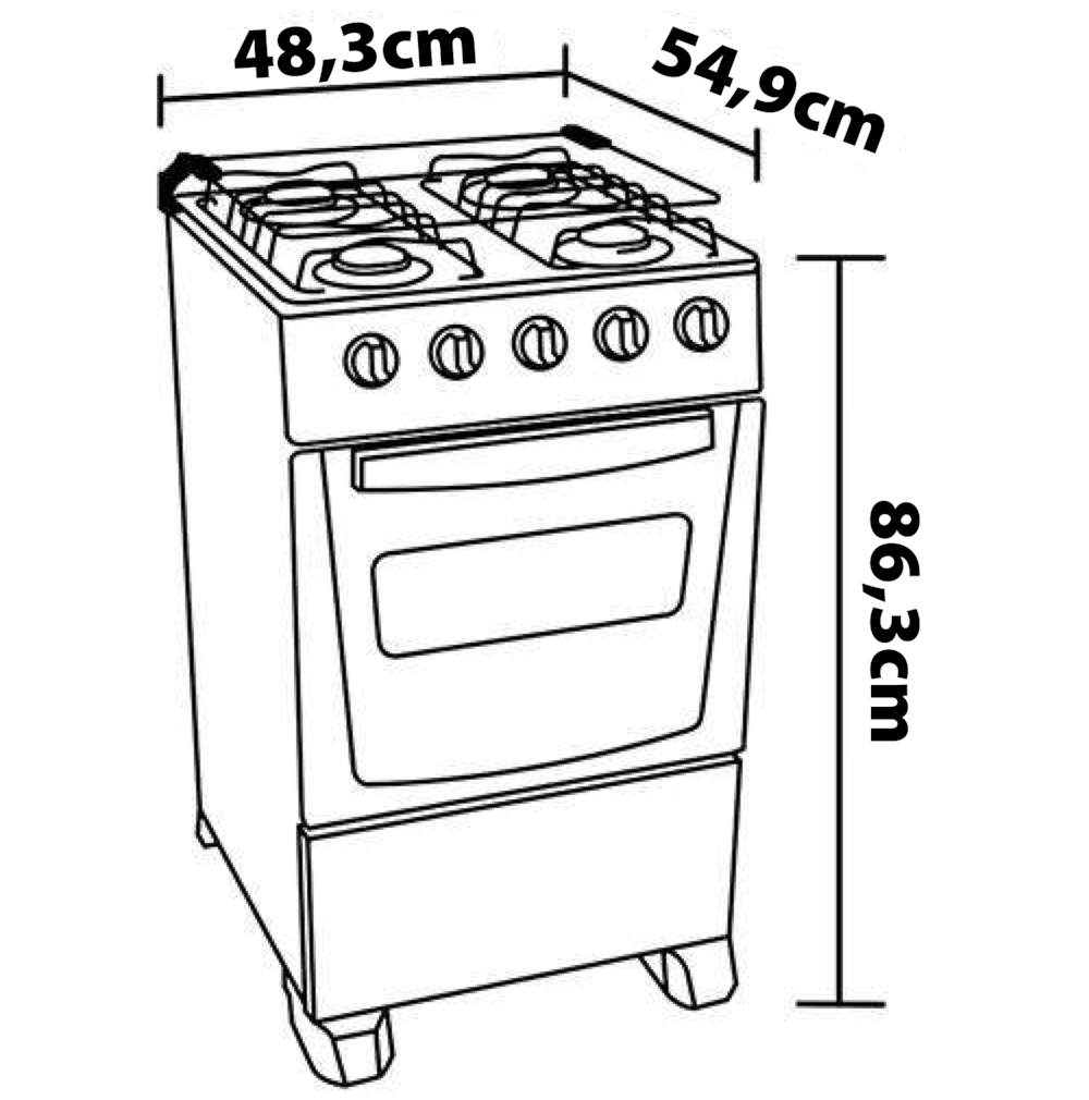 Fogão Itatiaia 4 Bocas Star New Com Mesa em Inox e Acendimento Automático - Branco - 5