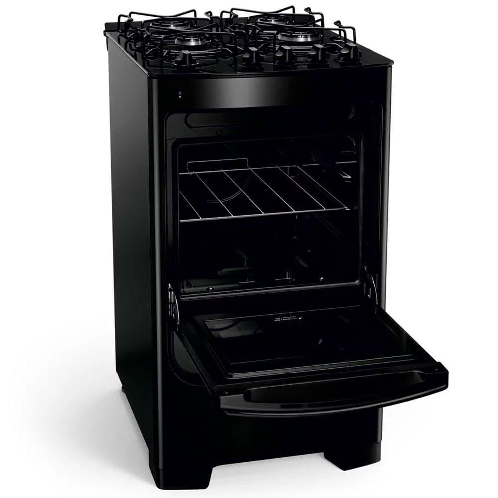 Fogão Consul 4 Bocas CFO4VBE com Mesa de Vidro e Grades Individuais Bivolt - Preto - 4