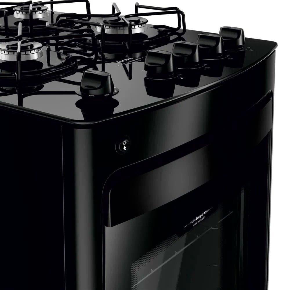 Fogão Consul 4 Bocas CFO4VBE com Mesa de Vidro e Grades Individuais Bivolt - Preto - 9