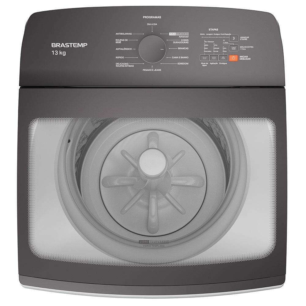 Lavadora de Roupas Brastemp BWK13AB com Ciclo Tira Manchas Advanced e Ciclo Antibolinha Branca - 13kg - 3