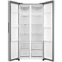 Geladeira Midea Side by Side MDR-S598FGA041 Frost Free com Painel Touch, Função Turbo e Conectividade Via App- Cor Inox Claro - 442 litros - 2