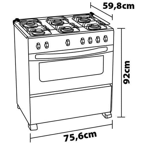 Fogão Atlas 5 Bocas Agile Up Glass com Mesa de Vidro e Acendimento Automático Bivolt - Preto - 8