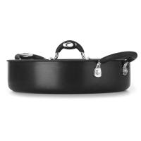 Frigideira Tegame Multiflon Dom Antiaderente Quartzo Preta - 30 cm - 3