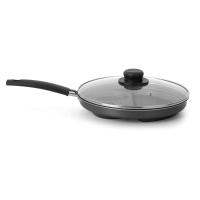 Frigideira Multiflon Breakfast Antiaderente Ultra 7 Grafite com Tampa - 27 cm - 2