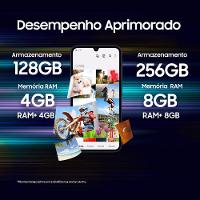 Smartphone Samsung Galaxy A15 4G Azul Claro 128GB, 4GB RAM, Processador Octa-Core, Câmera Tripla Traseira, Selfie de 13MP, Tela Infinita de 6.5" 90Hz - 6