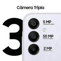 Smartphone Samsung Galaxy A15 4G Azul Claro 128GB, 4GB RAM, Processador Octa-Core, Câmera Tripla Traseira, Selfie de 13MP, Tela Infinita de 6.5" 90Hz - 7