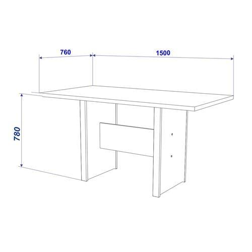 Mesa de Jantar Retangular Indekes Pequi com 6 Cadeiras e Assento Revestido em Courino - 5