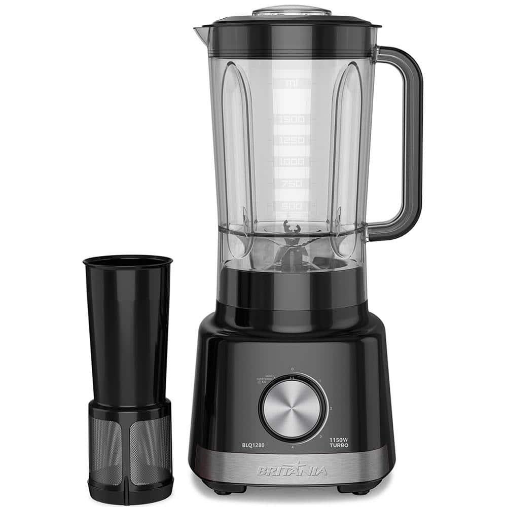 Liquidificador Britânia BLQ1280P 1150 W com 4 Velocidades - Preto - 3