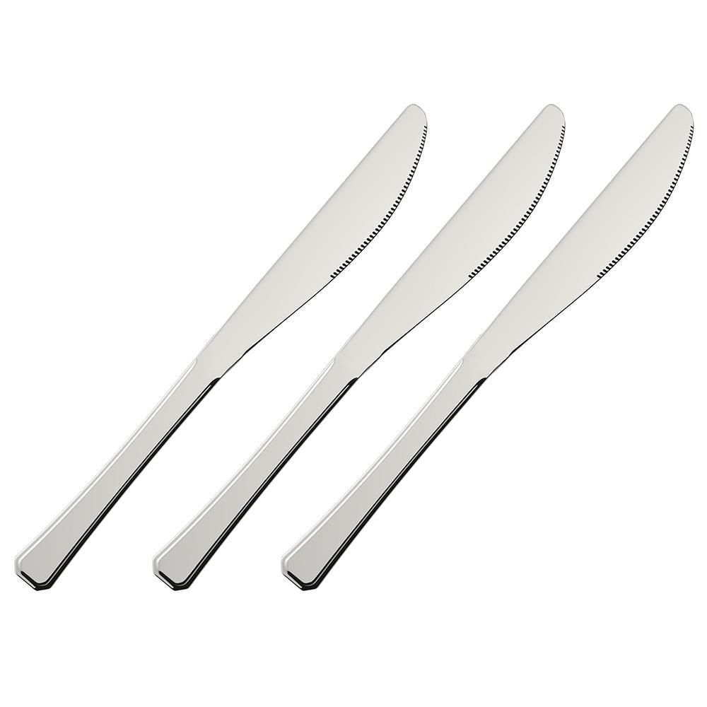 Conjunto de Facas para Sobremesa Euro Home Aço Inox – 3 Peças - 1