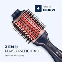 Escova Secadora Mondial Infrared ES-01 1200W Azul/Rose Bivolt - 2