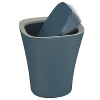 Lixeira Basculante Euro Home Smart Polipropileno 8,5L - Azul Petróleo - 3