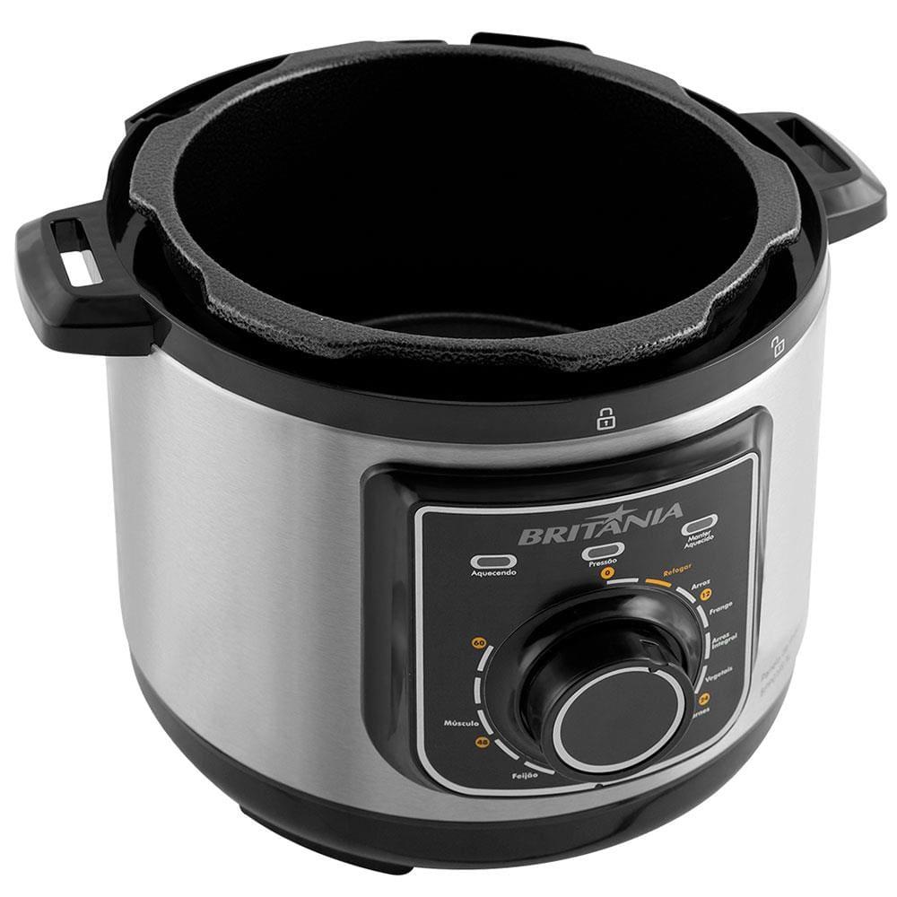 Panela Elétrica de Pressão Multifuncional Britânia BPP01PI 3L – Preta/Inox - 3