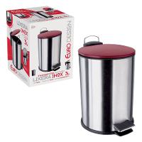 Lixeira Euro Home com Pedal LIX2317-VM em Inox e PP – 3 L