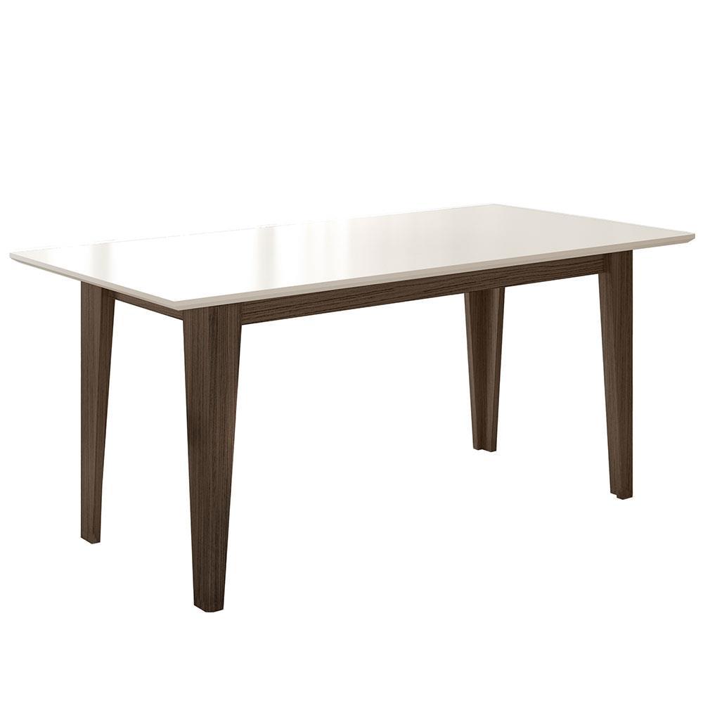 Mesa de Jantar Retangular Poliman Liz com 6 Cadeiras Estofadas e Revestidas em Suede - 160 cm de Largura - 3