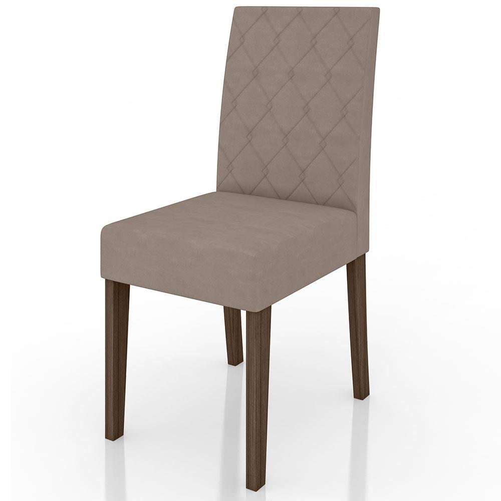 Mesa de Jantar Retangular Poliman Liz com 6 Cadeiras Estofadas e Revestidas em Suede - 160 cm de Largura - 4