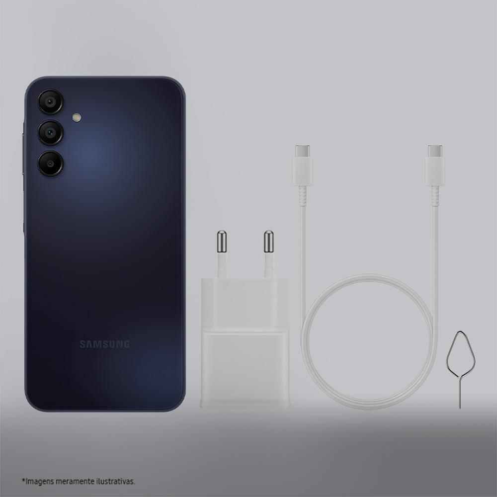 Smartphone Samsung Galaxy A15 5G Azul Escuro 256GB, 8GB RAM, Processador Octa-Core, Câmera Tripla Traseira, Tela Super Amoled de 6.5" 90Hz - 2