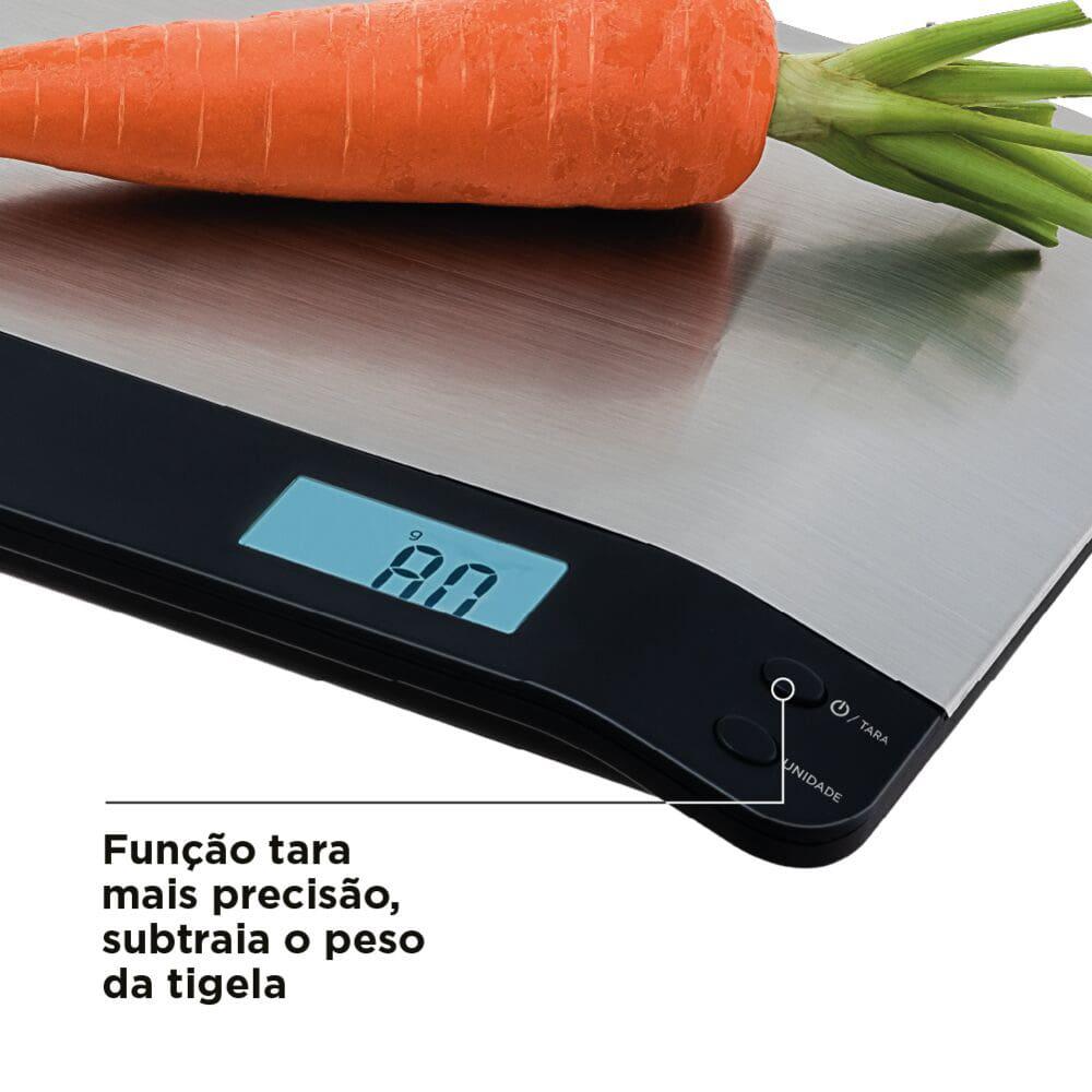 Balança de Cozinha Black Decker BC500 à Pilha com Acabamento em Inox e Capacidade de até 5kg - 5