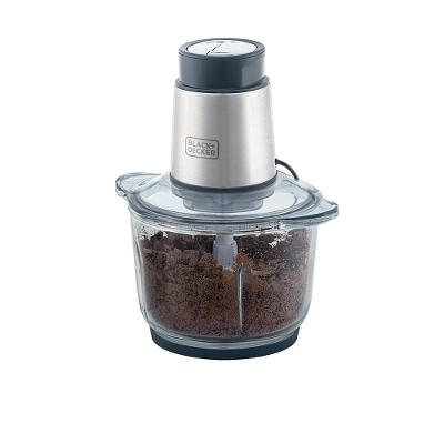 Miniprocessador de Alimentos Black Decker MP300G Antiaderente em Inox, Modo de 2 ou 4 Lâminas com 2 Velocidades - 300W