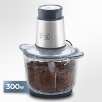 Miniprocessador de Alimentos Black Decker MP300G Antiaderente em Inox, Modo de 2 ou 4 Lâminas com 2 Velocidades - 300W - 7