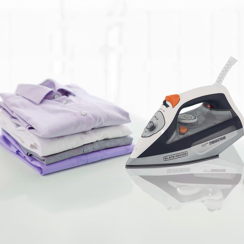 Ferro de Passar a Vapor Black Decker FX3100 com Sistema Antigotejamento - Branco e Cinza - 5
