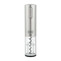 Abridor de Vinho à Bateria Black Decker Gourmand Gris W10, Saca Rolhas com Carregamento USB - Inox - 1