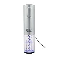 Abridor de Vinho à Bateria Black Decker Gourmand Gris W10, Saca Rolhas com Carregamento USB - Inox - 3