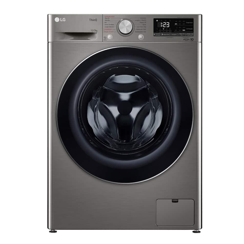 Lava e Seca LG 12Kg/7Kg Smart VC4 com Inteligência Artificial AI DD™ CV5012PC4 - Inox - 1