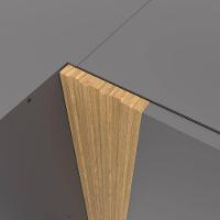 Cozinha Compacta Bartira Pérola com 5 Portas, 2 Gavetas, 1 Gavetão e 4 Prateleiras - 251cm de largura - 9