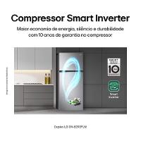 Geladeira LG Frost Free Duplex com Gaveta Fresh Zone e Multi Air Flow Inox Look - 395L