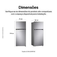 Geladeira LG Frost Free Duplex com Gaveta Fresh Zone e Multi Air Flow Inox Look - 395L - 9