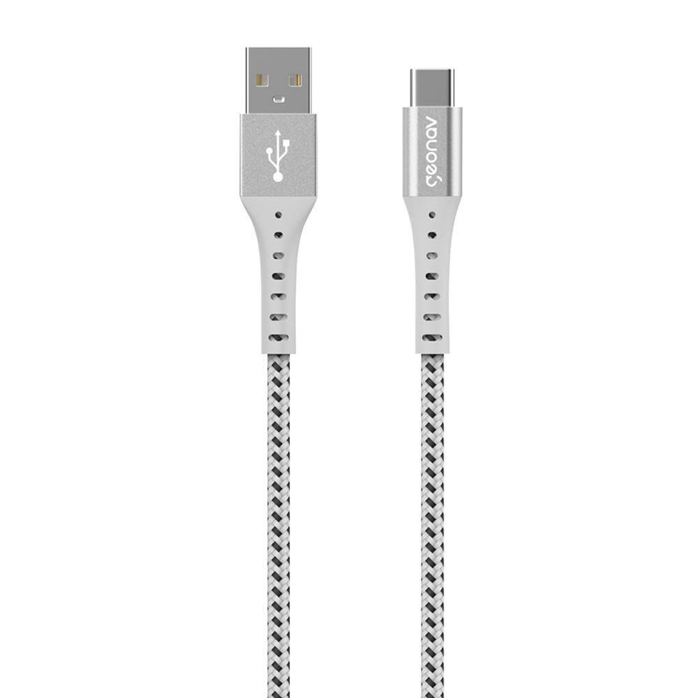 Cabo USB-C ESC05WT em Nylon Trançado Geonav – 1,2 metro - 3