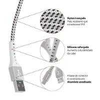 Cabo USB-C ESC05WT em Nylon Trançado Geonav – 1,2 metro - 8