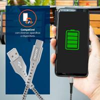 Cabo USB-C ESC05WT em Nylon Trançado Geonav – 1,2 metro - 9