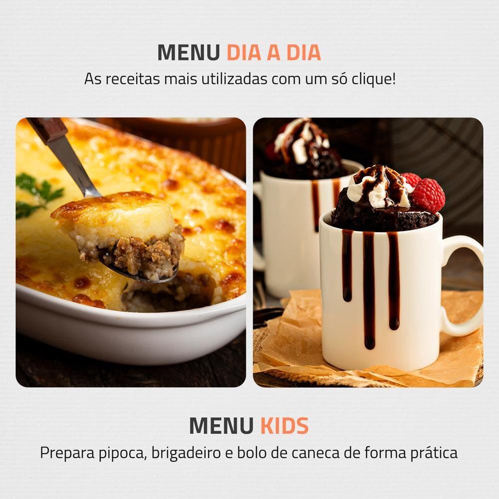 Micro-ondas Mondial MO-01-21-W com Função Tira Odor e Manter Aquecido Branco - 21L - 4