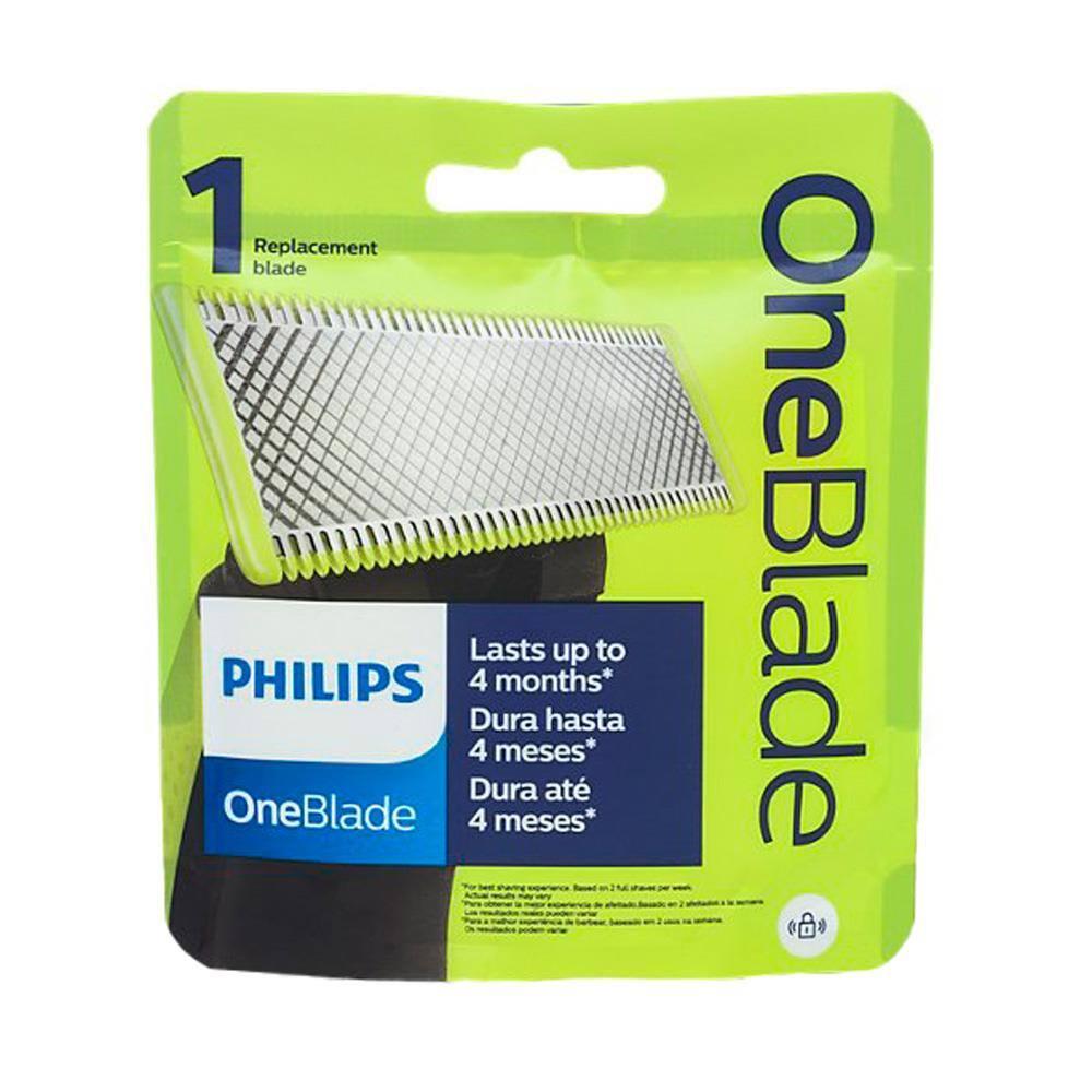 Lâmina Philips OneBlade QP210/51 Uso Seco e Molhado - Cinza e verde - 2